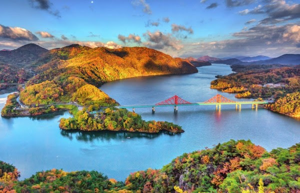 Uitzicht vanaf Oksunbong Peak